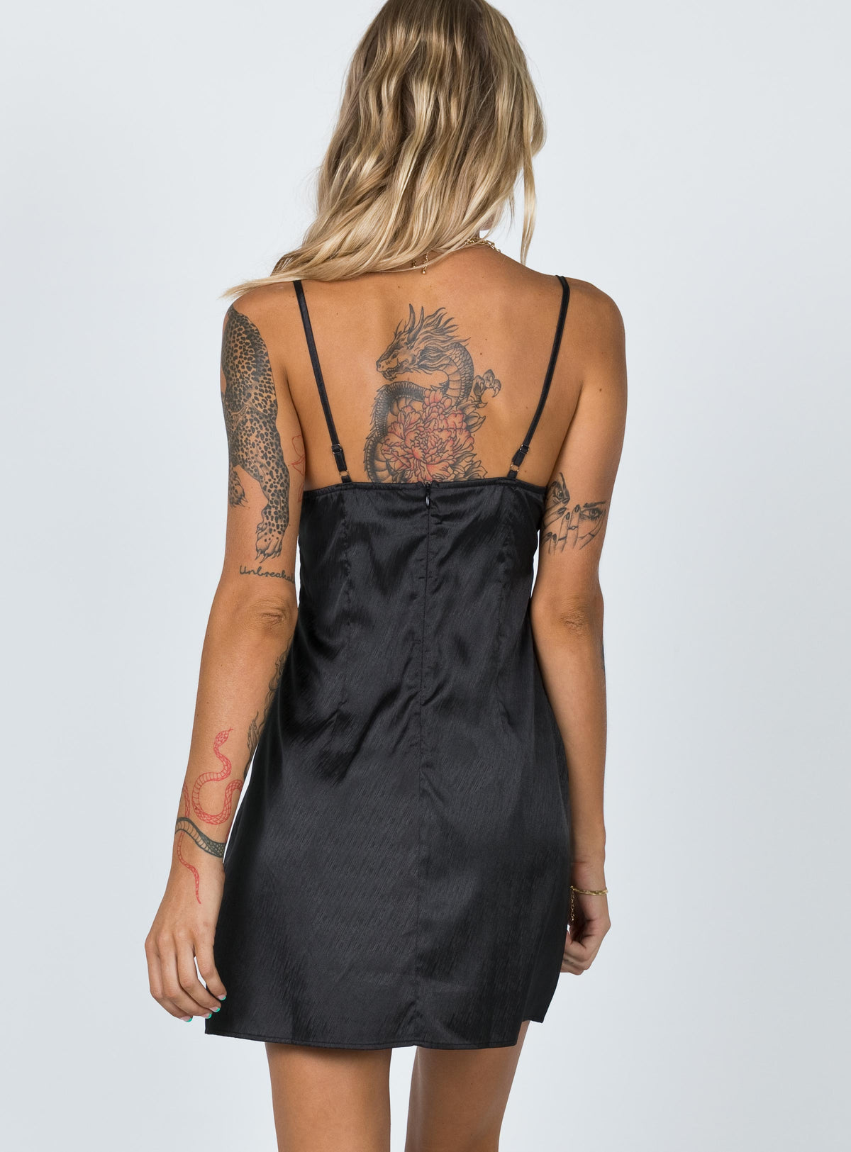 product Princess Polly Asymmetric Neckline  Dale Mini Dress Black